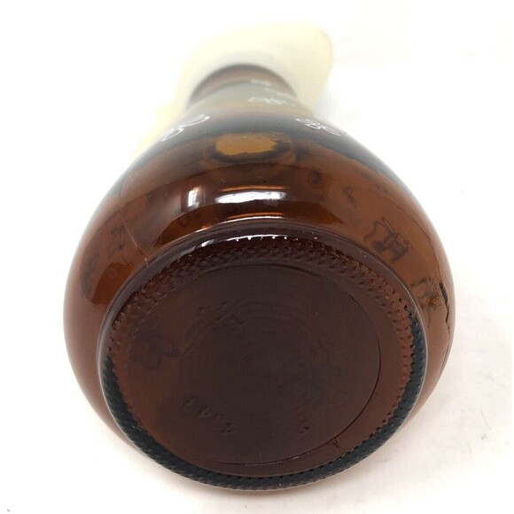 Thatcher Amber Glass Syrup Dispenser Daisy Flower Pattern Pitcher VTG 60's MCM - Picture 6 of 12